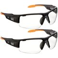Klein Tools Safety Glasses, Semi-frame Clear 60172
